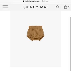 Quincy Mae cute baby shorts walnut color